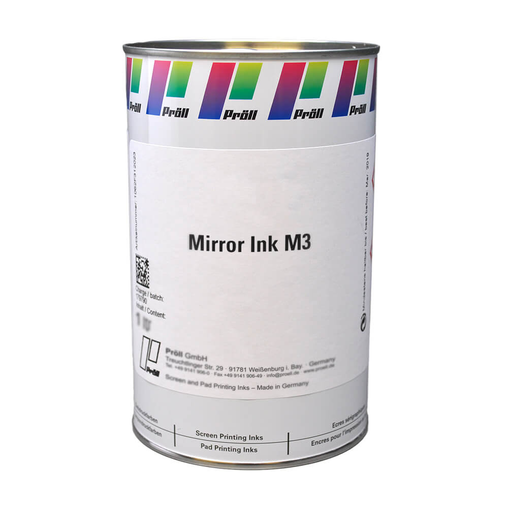 farba mirror ink M3 Farby z efektem lustra i pigmentem specjalnym do sitodruku